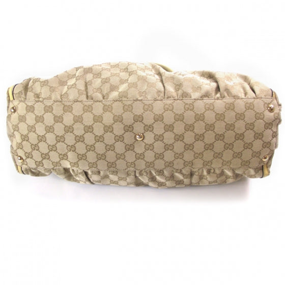 Gucci Monogram D Gold Hobo Yellow 4 of 11