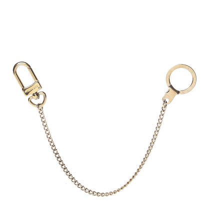 Louis Vuitton Metal Pochette Extender Key Ring Chain Gold 1 of 3