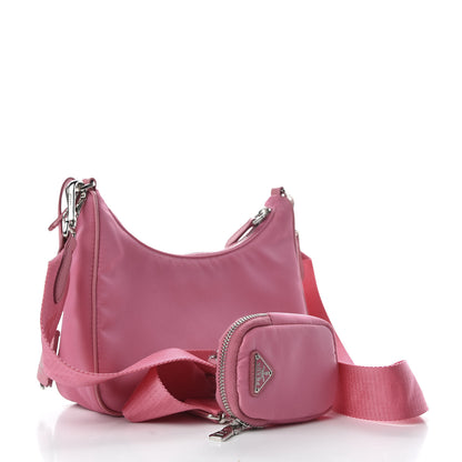 Prada Nylon Re-Edition 2005 Shoulder Bag Begonia 3 of 10