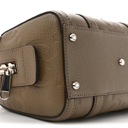 Gucci Piuma Calfskin Jumbo GG Embossed Mini Duffle Bag Good Taupe 9 of 13