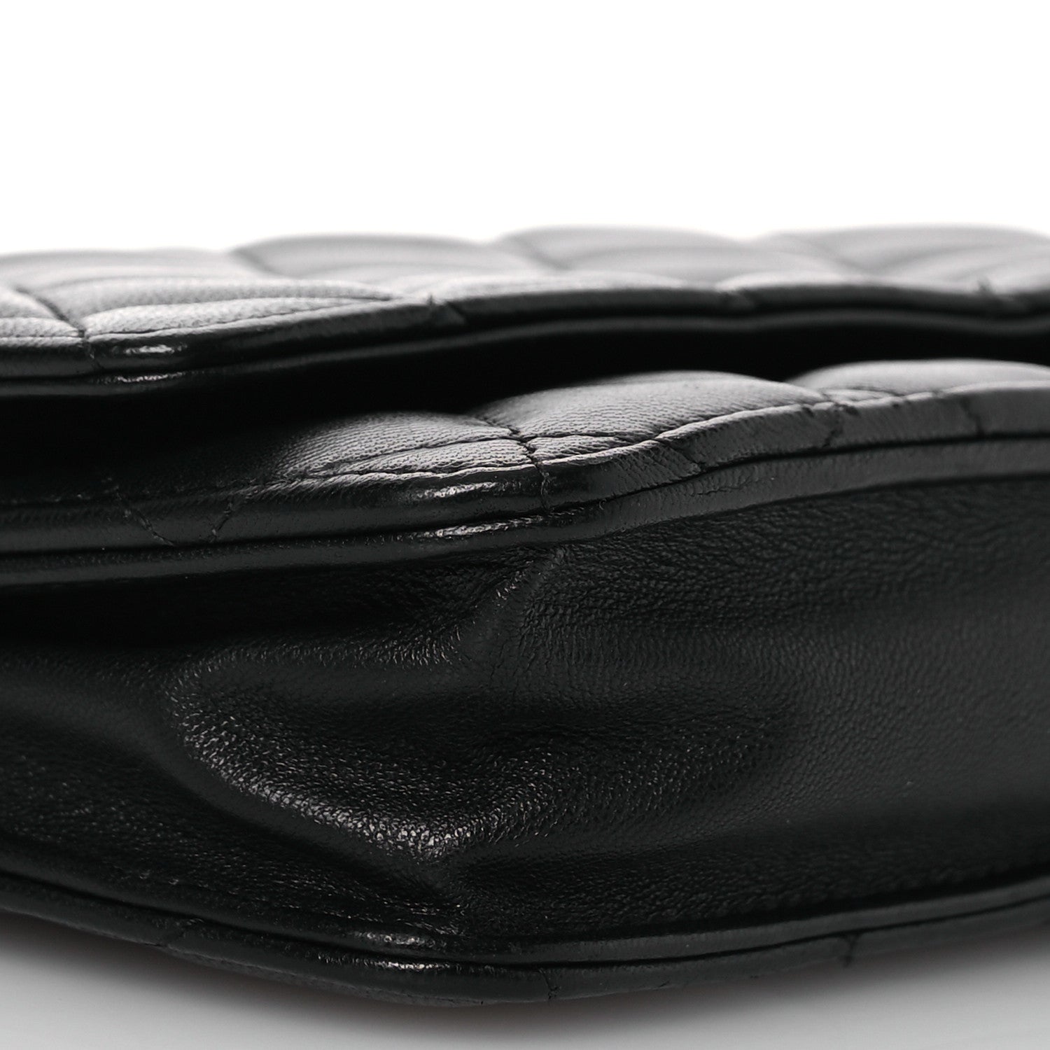 Chanel Lambskin Quilted Wallet On Chain WOC Black 13 of 16