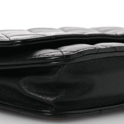 Chanel Lambskin Quilted Wallet On Chain WOC Black 13 of 16
