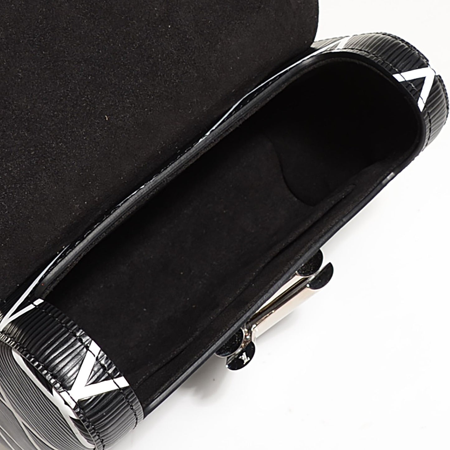 Epi Malletage Twist Shoulder Bag MM Black