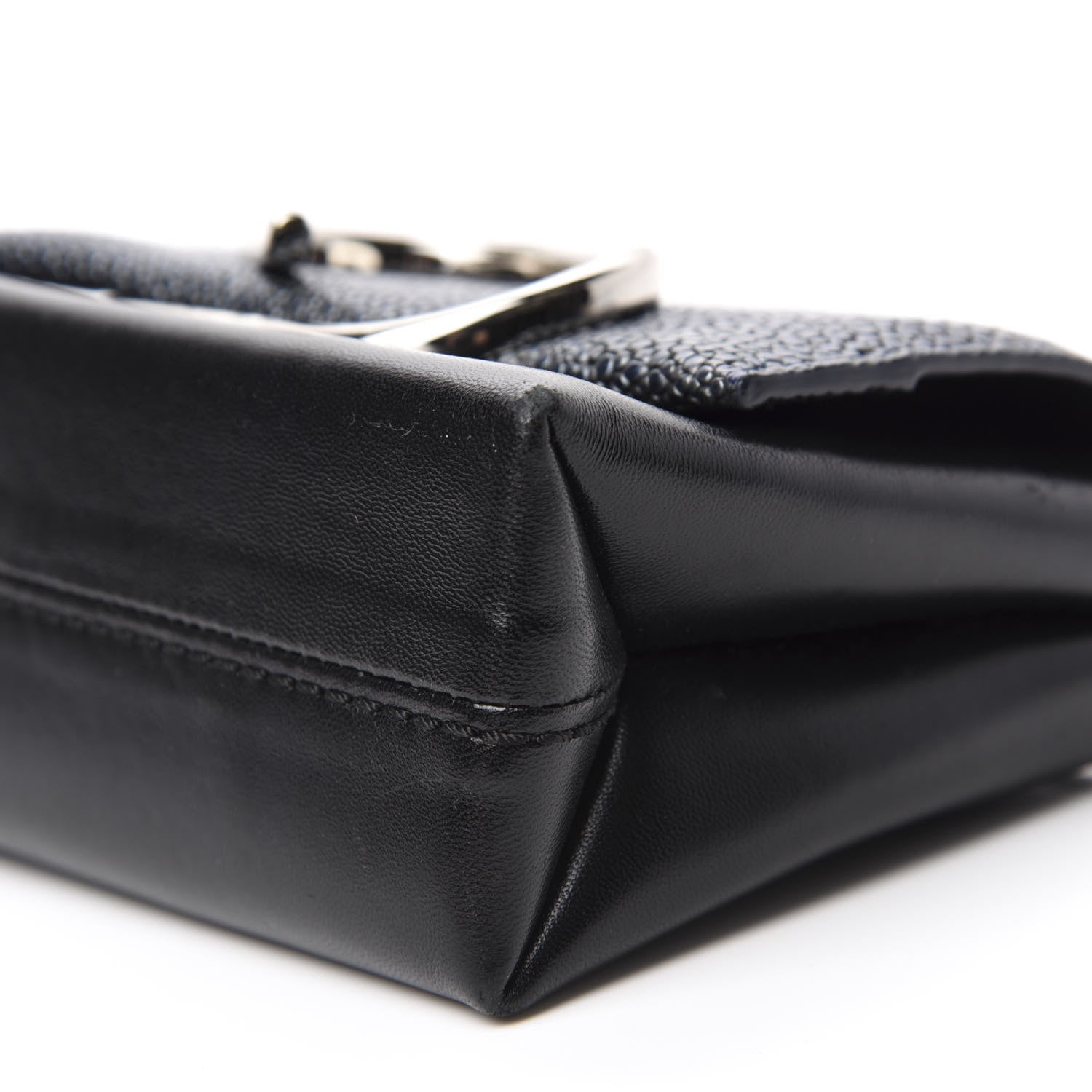 3.1 Phillip Lim 3.1 Calfskin Stingray Embossed Micro Alix Crossbody Bag Black 7 of 10