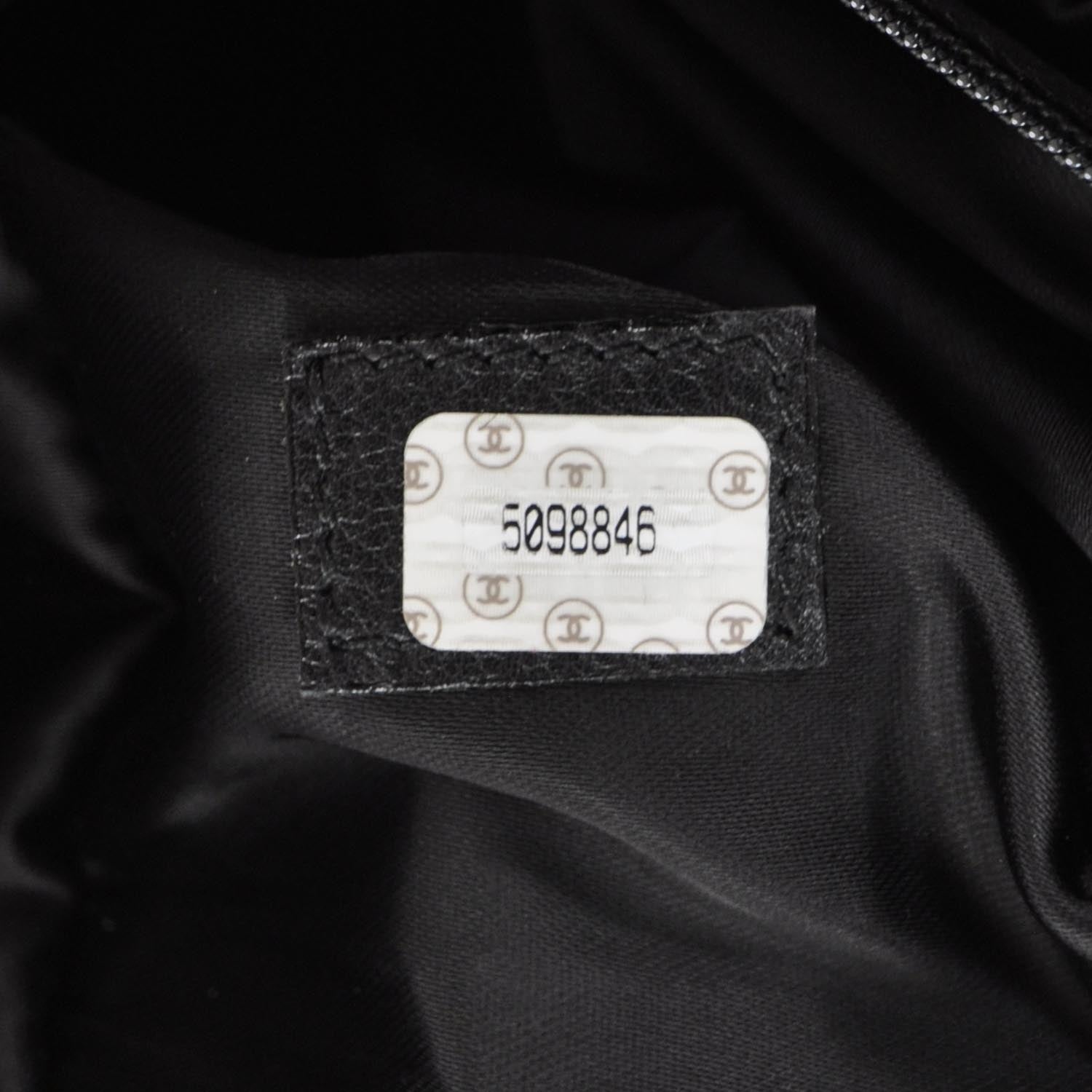 Chanel Suede and Tortoise Drawstring Tote 9 of 10
