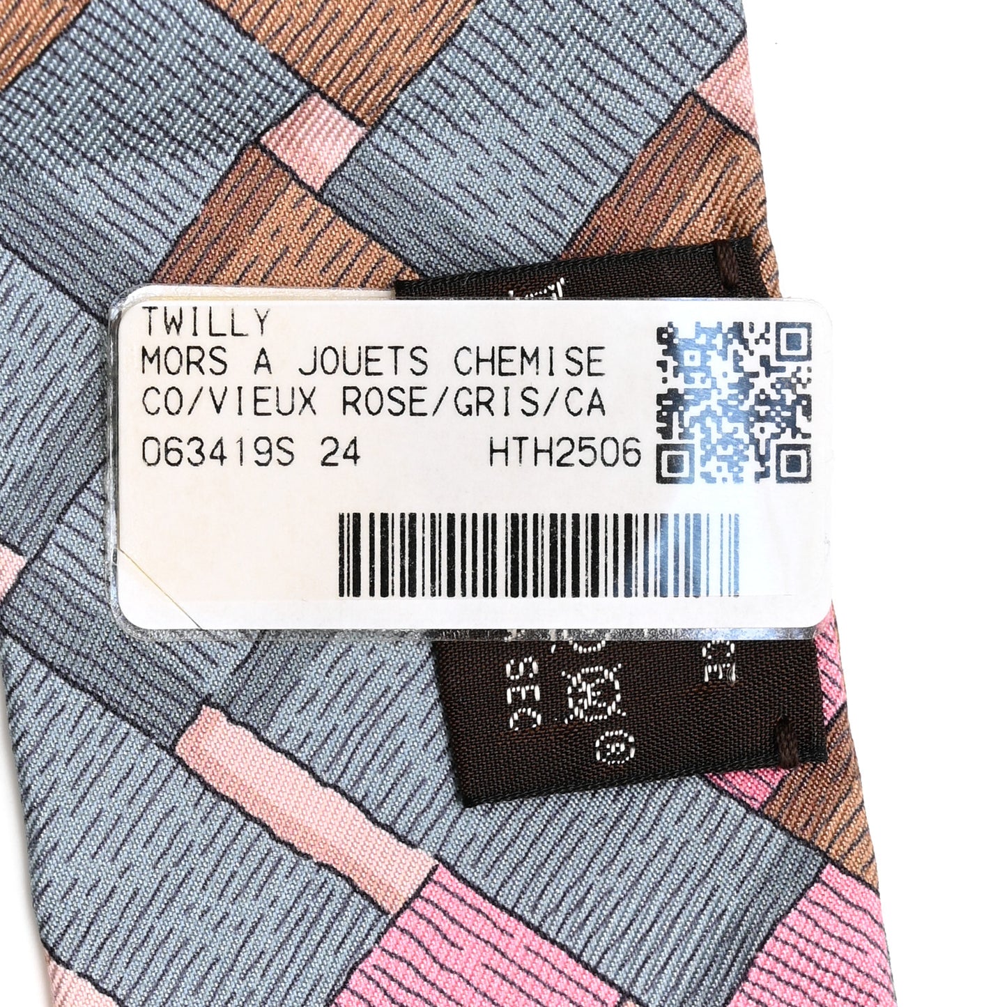 Silk Mors A Jouets Chemise Twilly Vieux Rose Gris Camel