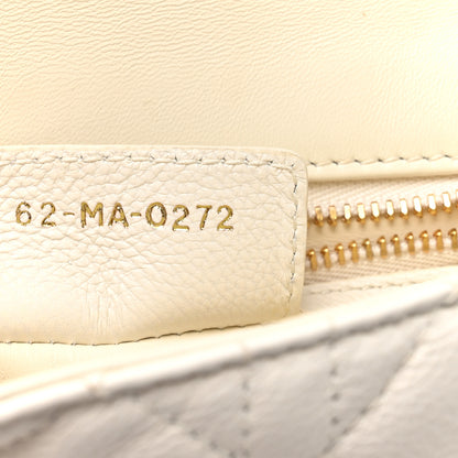 Christian Dior Grained Calfskin Cannage Small Caro Bag White 7 of 14