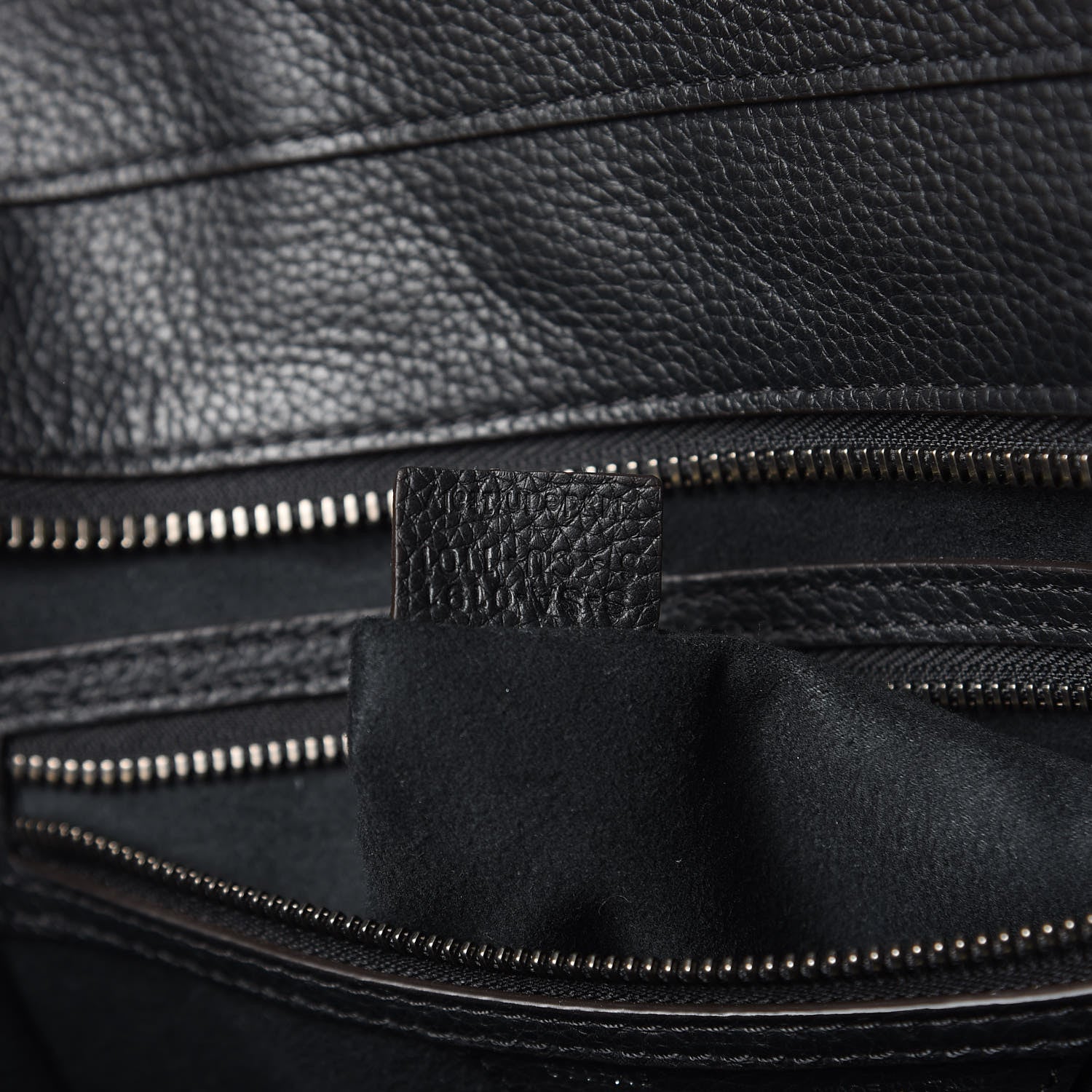 Celine Drummed Calfskin Mini Luggage Black 7 of 11
