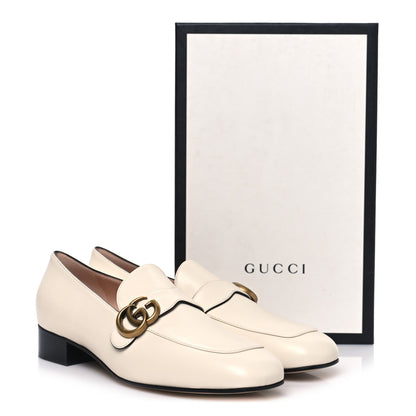 Gucci Malaga Kid Womens GG Marmont Loafers 41 Mystic White 9 of 9