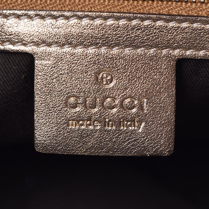 Gucci Crystal Monogram Babouska Hobo Gold 6 of 7