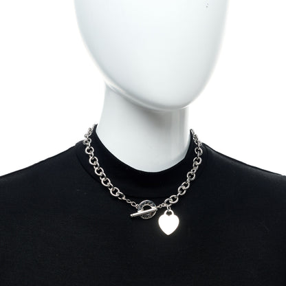 Tiffany Sterling Silver Heart Tag Toggle Necklace 2 of 4