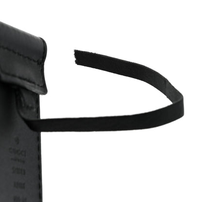 Gucci Calfskin Crystal Double G 40mm Belt 80/32 Black Multicolor 4 of 6