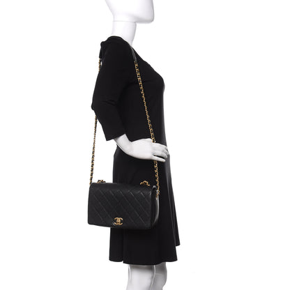 Chanel Caviar Quilted Medium Fashion Therapy Flap Bag Black 2 of 10