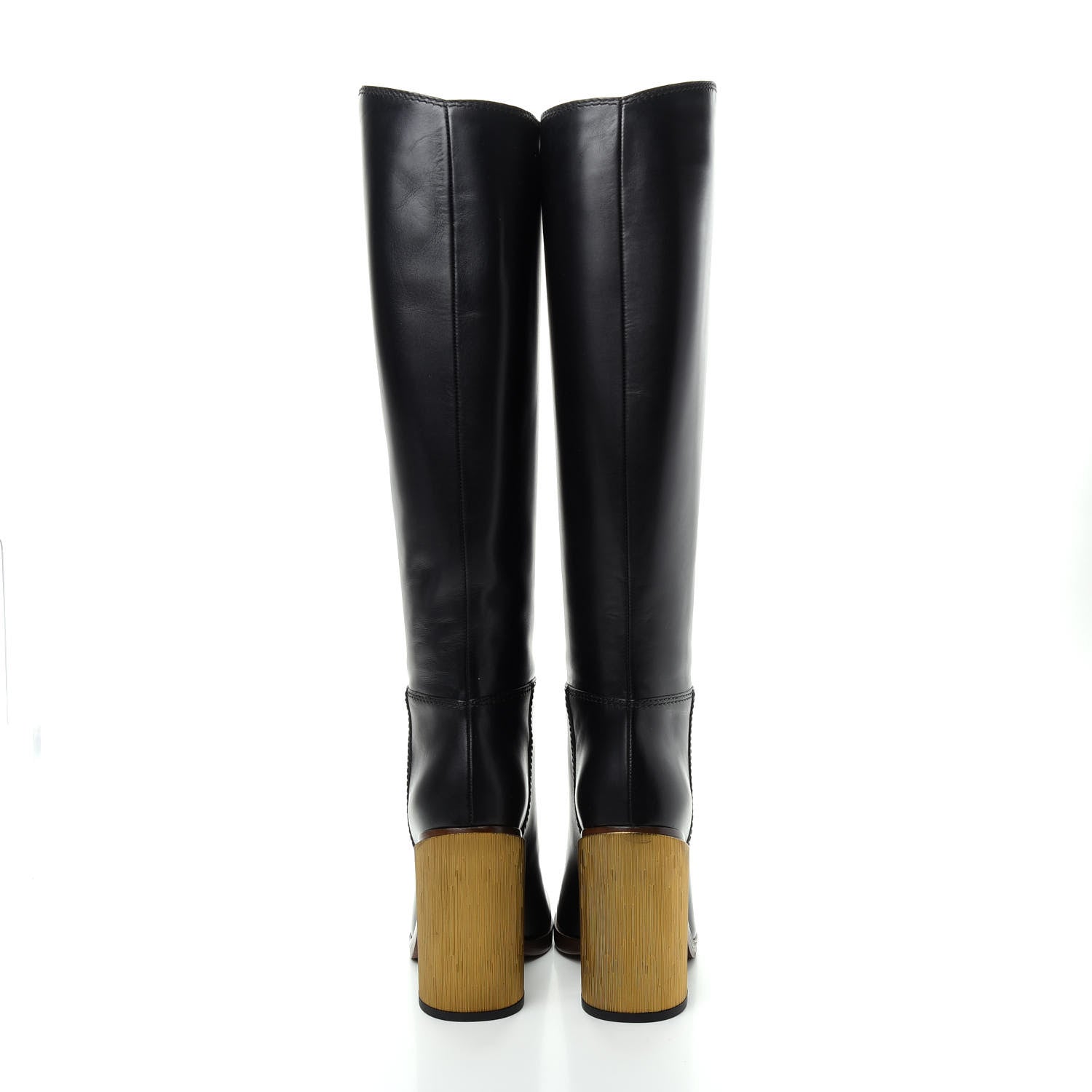 Gucci Calfskin Knee High Lifford Boots 37 Black 7 of 9