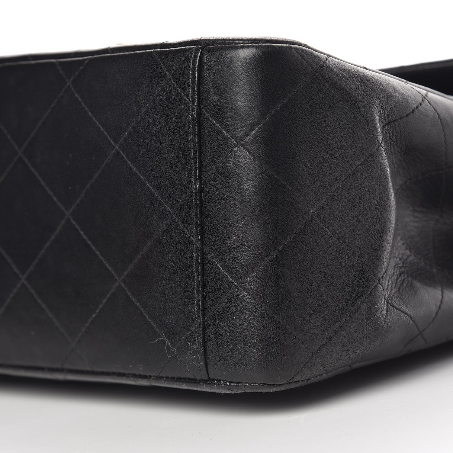 Chanel Lambskin Quilted XL Jumbo Single Flap Black 14 of 15