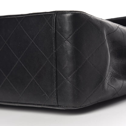 Chanel Lambskin Quilted XL Jumbo Single Flap Black 14 of 15