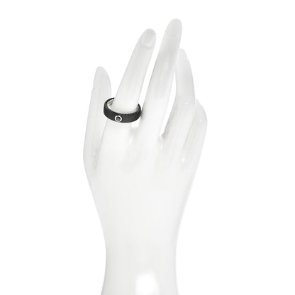 David Yurman Titanium Sterling Silver Black Diamond 6mm Streamline Band Ring 60 9 2 of 5