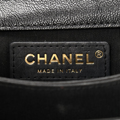 Chanel Caviar Quilted North South Boy Flap Black 6 of 9