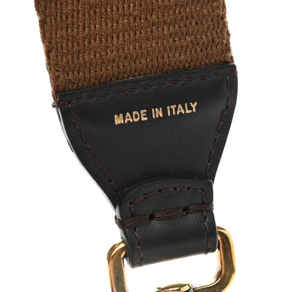 Fendi Ribbon Vitello Century FF 1974 Flat Studded Strap You Fango Marrone Ebano 4 of 4
