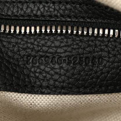 Gucci Piuma Calfskin Jumbo GG Embossed Medium Messenger Bag Black 7 of 10
