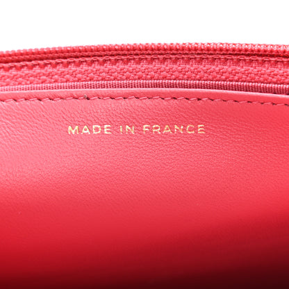 Chanel Lambskin Quilted Boy Wallet On Chain WOC Fuchsia 7 of 12