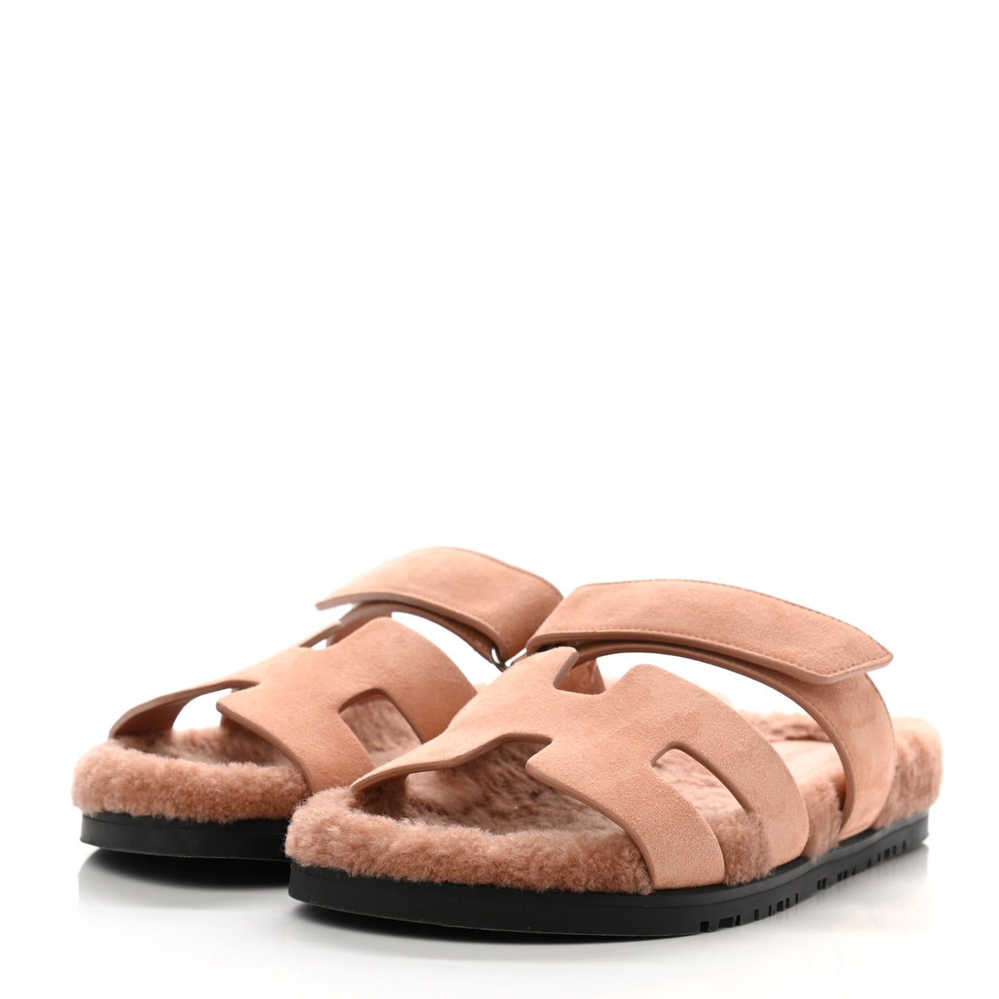 Suede Goatskin Woolskin Womens Chypre Sandals 39 Rose Aube