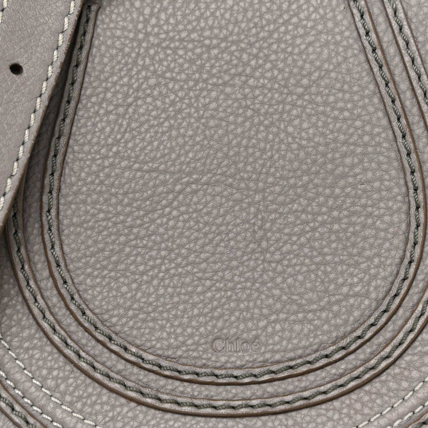 Calfskin Mini Marcie Round Crossbody Bag Cashmere Grey