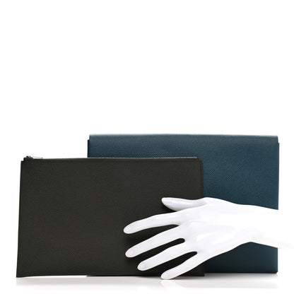 Hermes Epsom Calvi Pouch Colvert Kaki 2 of 8