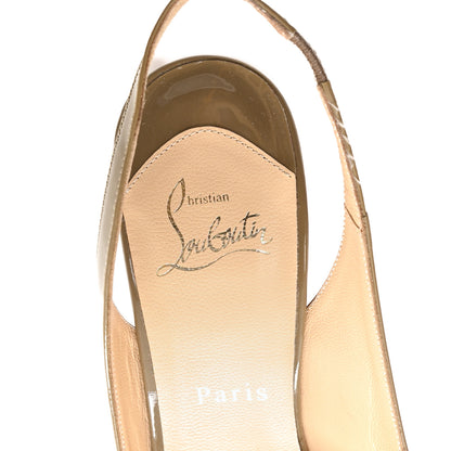 Christian Louboutin Patent Fleuve 100 Pumps 38.5 Grege 8 of 10