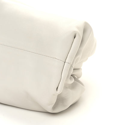 Bottega Veneta Smooth Butter Calf The Pouch Oversized Clutch Chalk 8 of 8