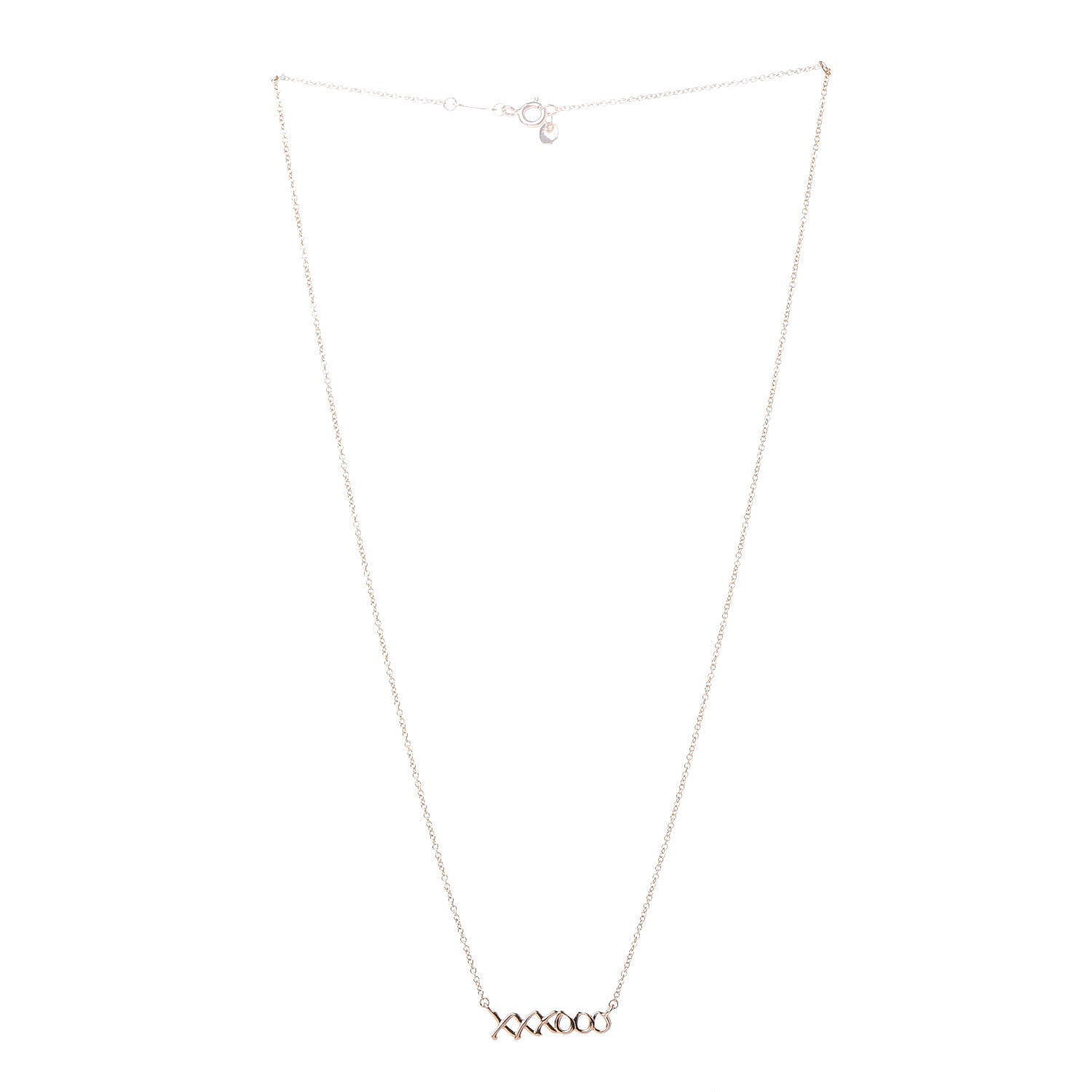 Tiffany 18K Rose Gold Paloma's Graffiti Love and Kisses Pendant Necklace 3 of 6