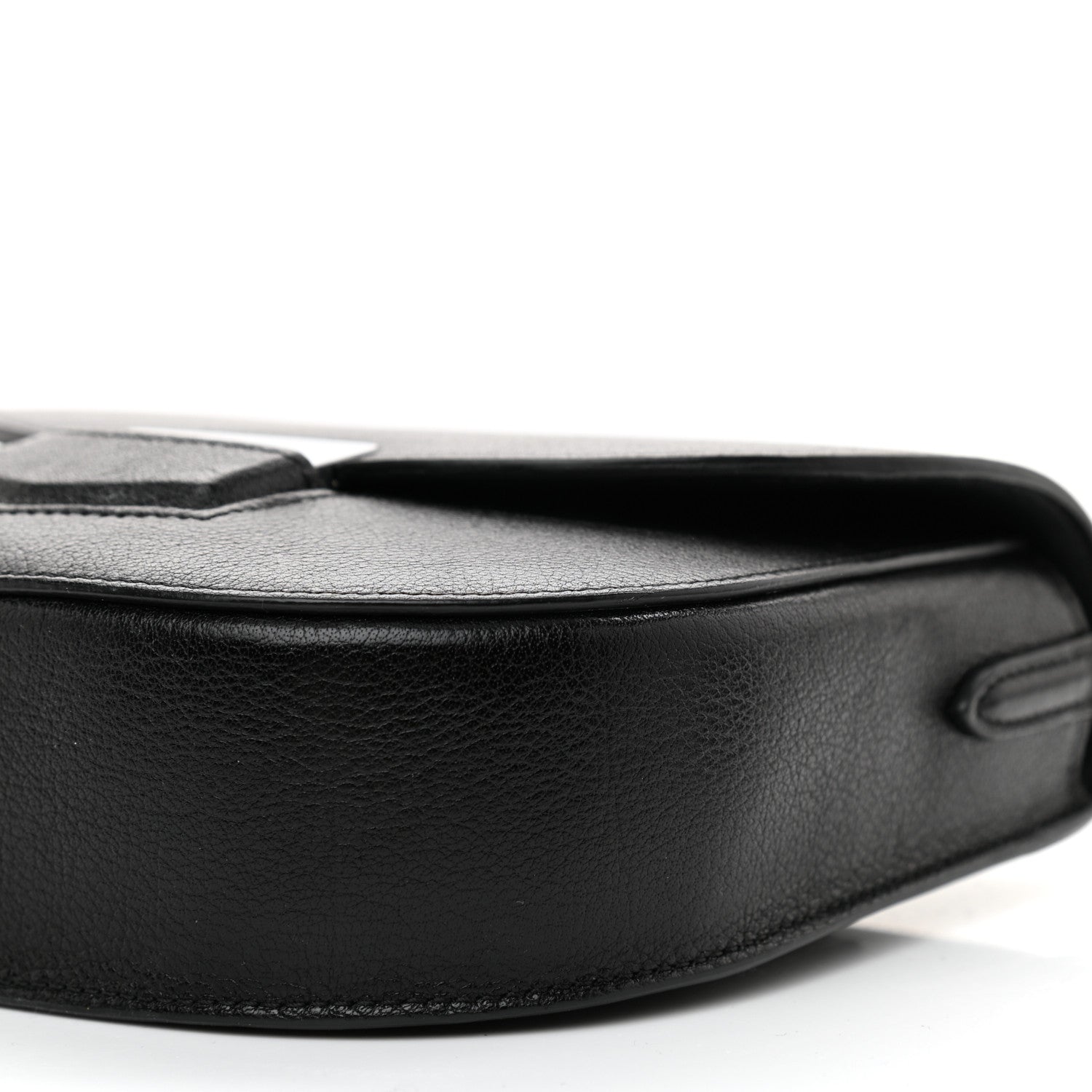Celine Shiny Textured Calfskin Small Trotteur Black 8 of 8