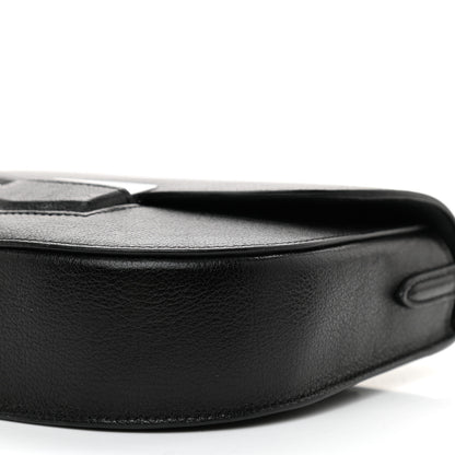 Celine Shiny Textured Calfskin Small Trotteur Black 8 of 8