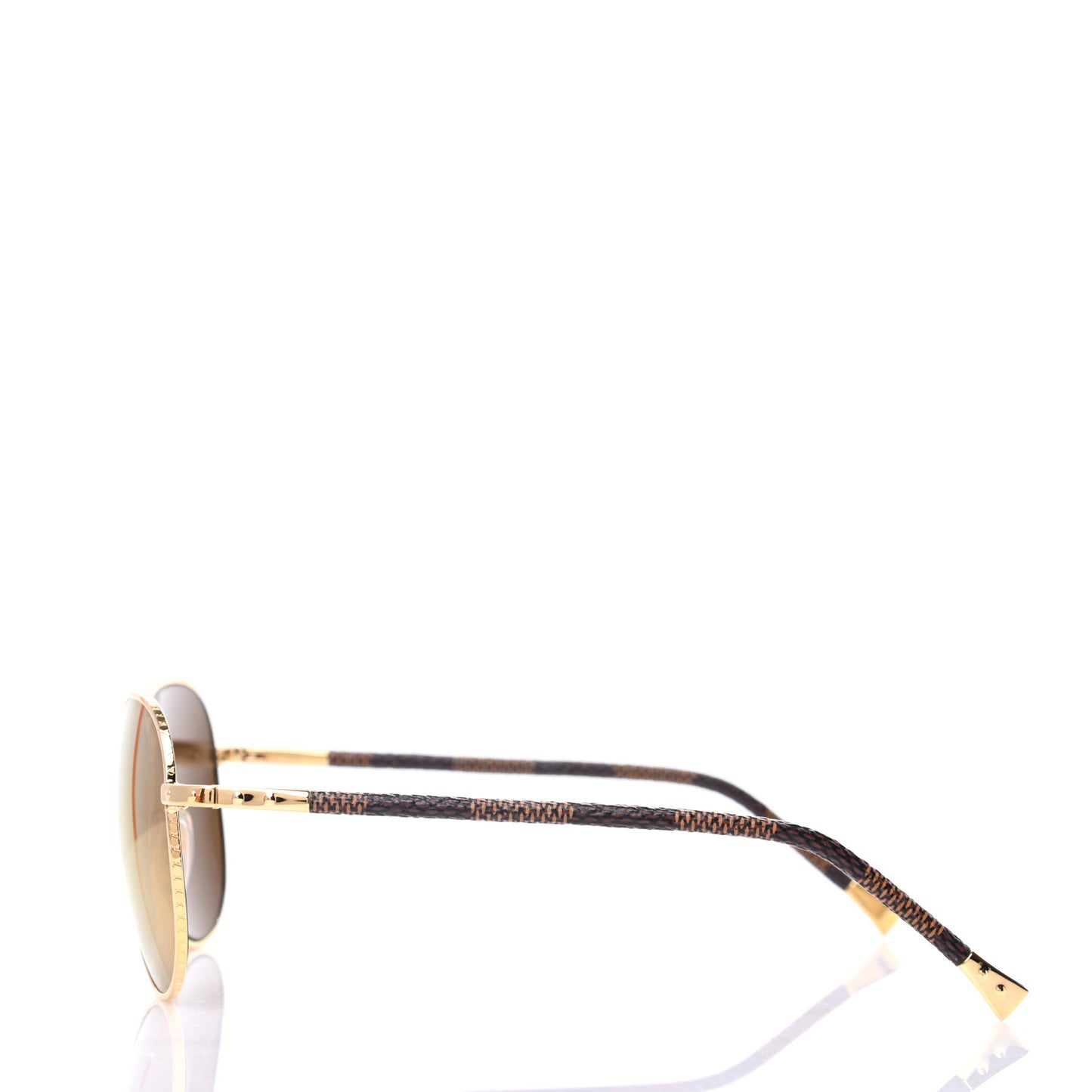 Damier Ebene Conspiration Pilote Aviator Sunglasses Z0790U Gold
