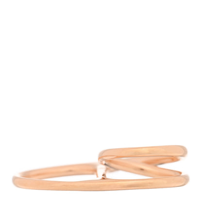 Hermes 18K Rose Gold Chaine d'Ancre Punk Double Ring 52 6 3 of 4