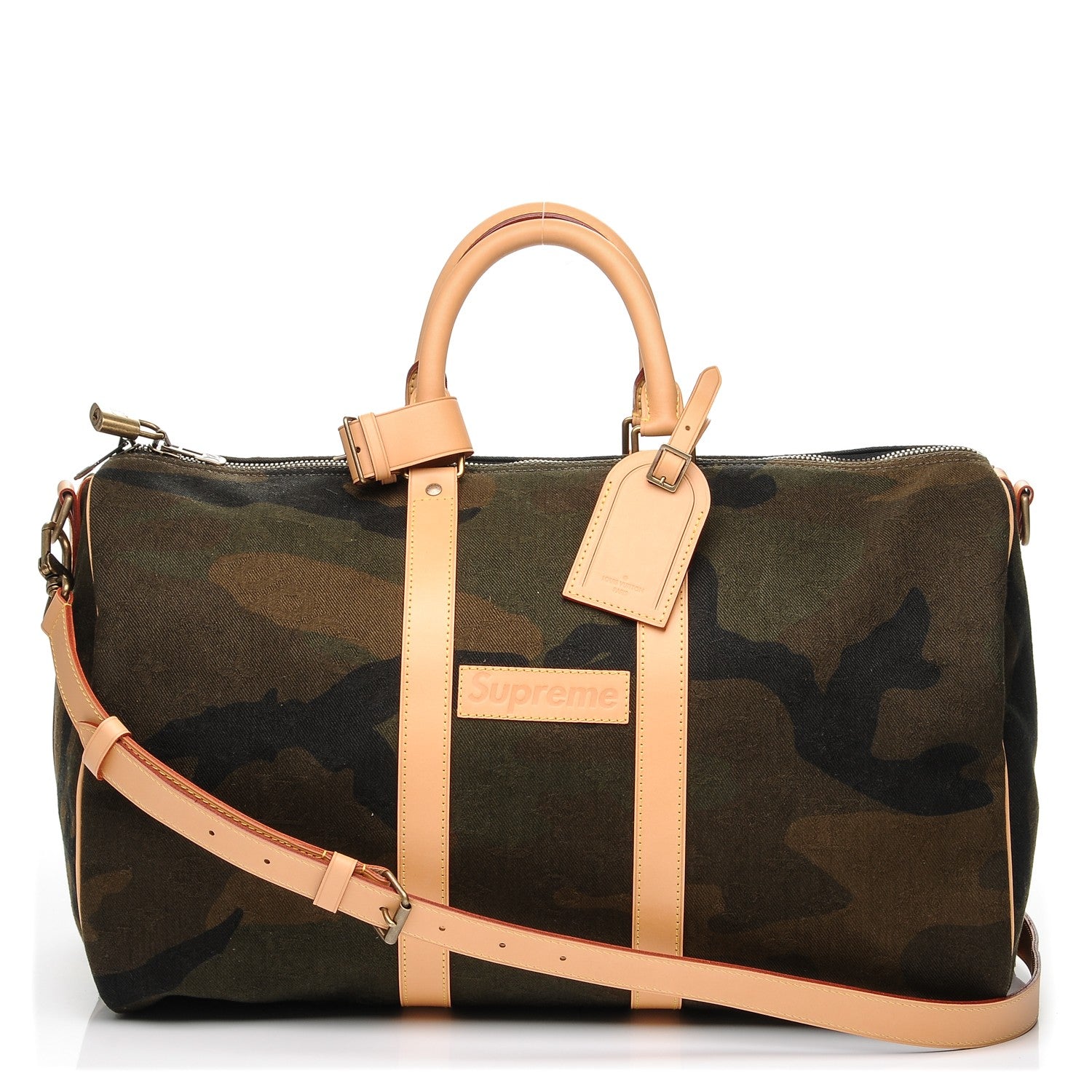 Louis Vuitton X SUPREME Monogram Camouflage Keepall Bandouliere 45 1 of 11
