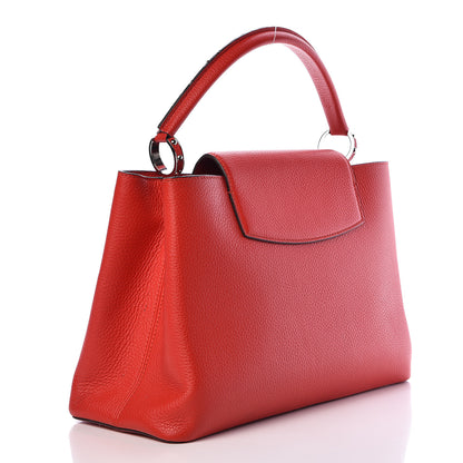 Louis Vuitton Taurillon Capucines MM Rubis 3 of 20