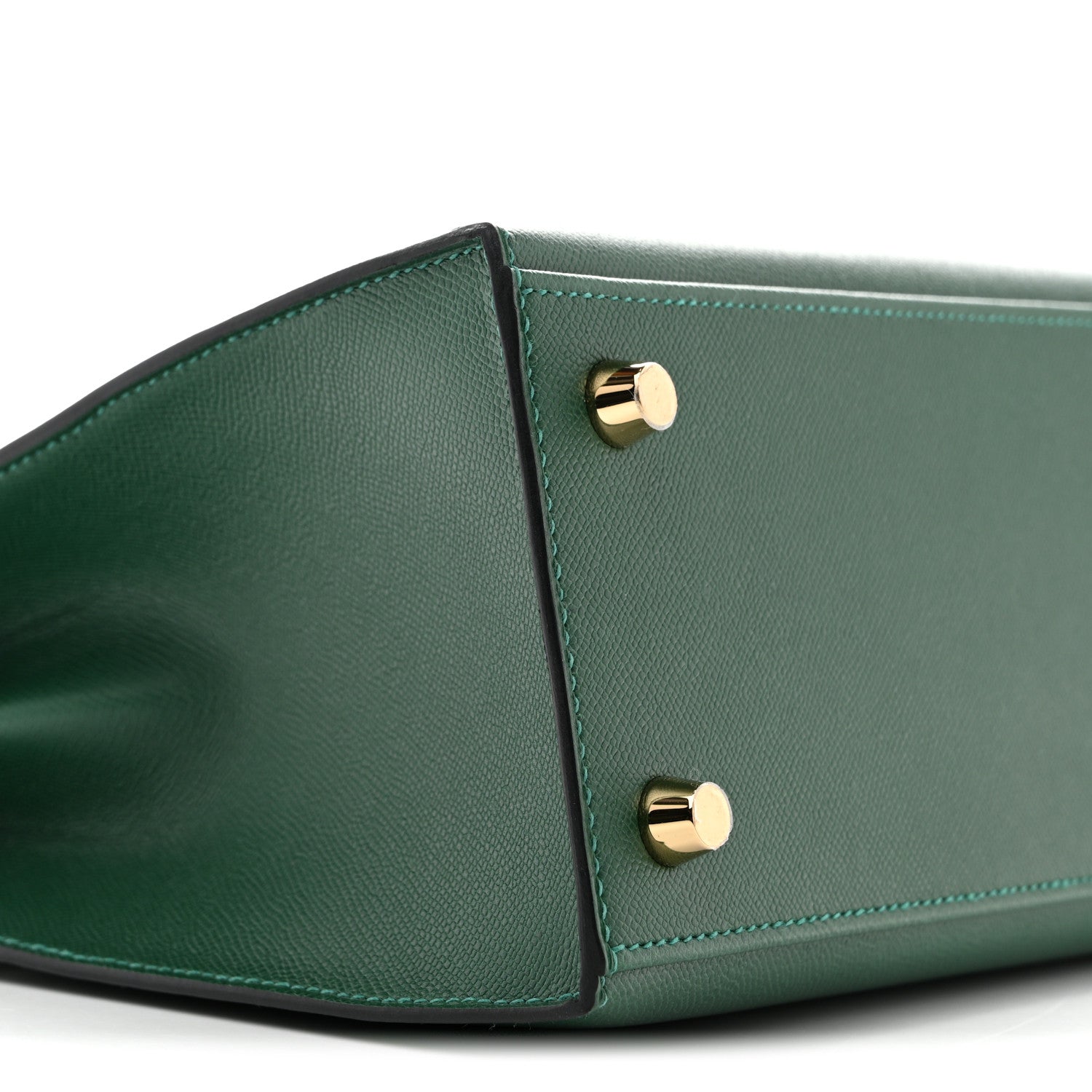Hermes Madame Calfskin Shiny Alligator Kelly Sellier Touch 25 Vert