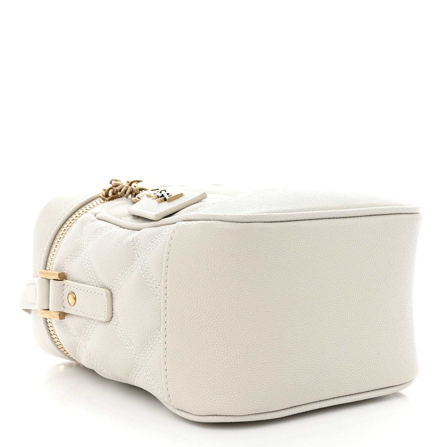 Saint Laurent Grain de Poudre Quilted 80's Vanity Bag Crema Soft Crema Soft 4 of 10