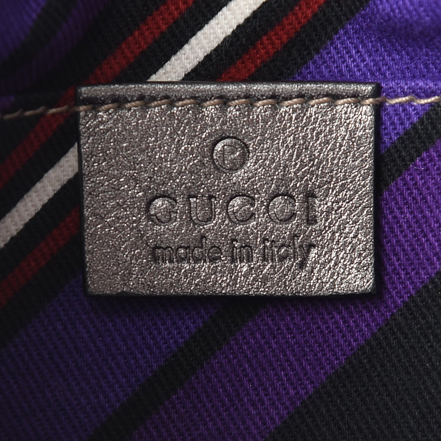 Gucci Guccissima Small Britt Tassel Shoulder Bag Silver 5 of 9