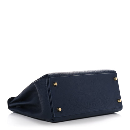 Hermes Togo Kelly Retourne 28 Bleu Nuit 5 of 39