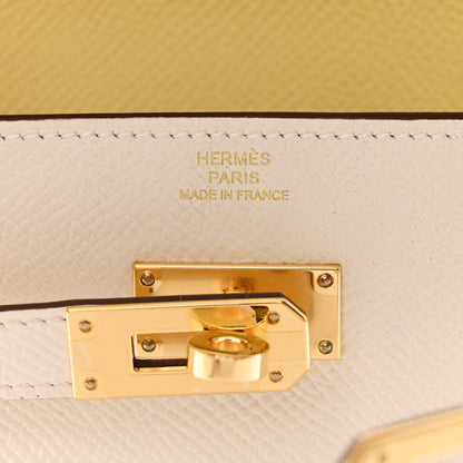 Hermes Epsom Verso Kelly Wallet To Go Nata Jaune Poussin 6 of 11