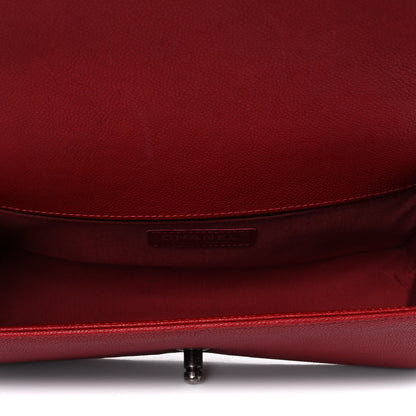 Chanel Caviar Quilted Medium Boy Flap Red 4 of 5
