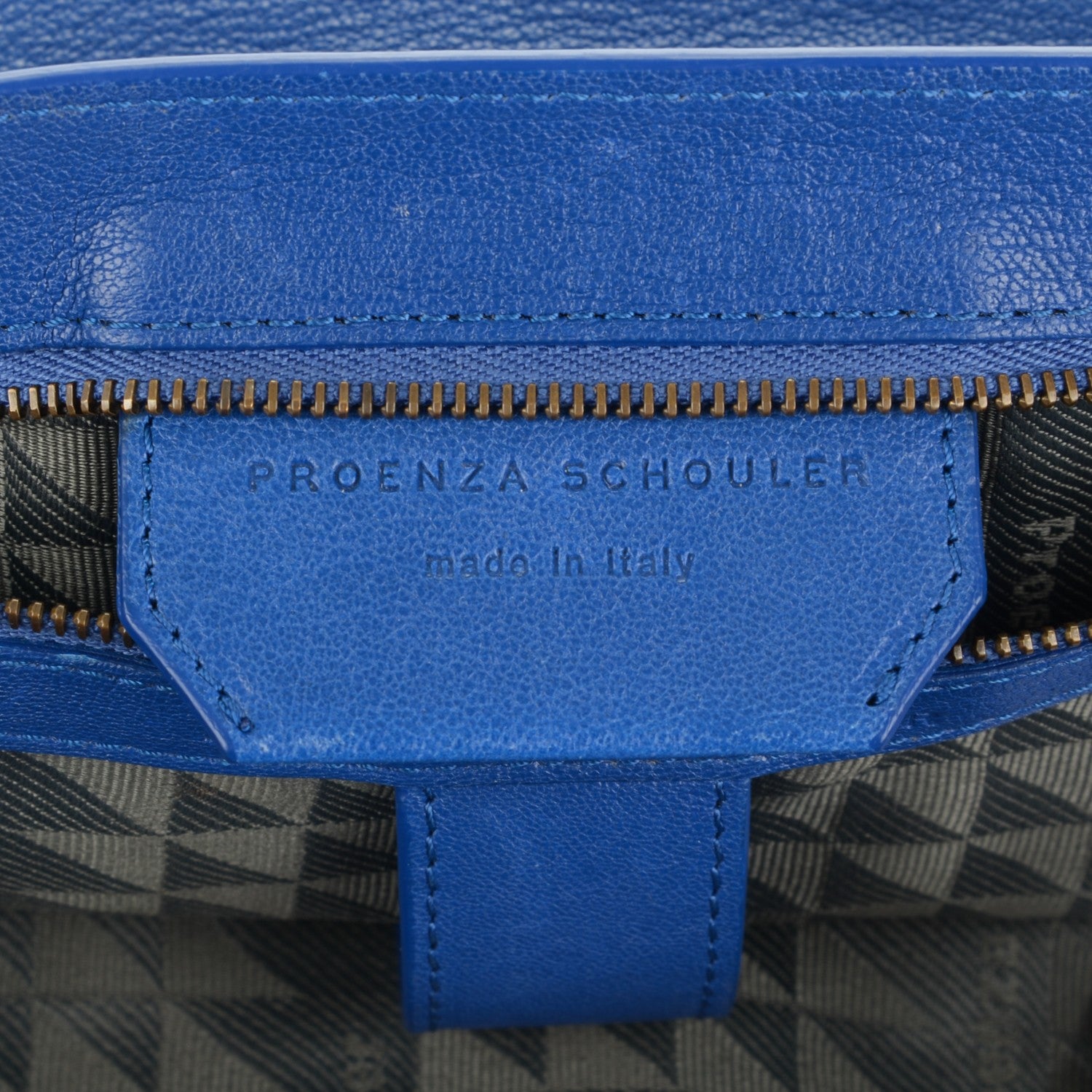 Proenza Schouler Lambskin Large PS1 Satchel Royal Blue 6 of 7