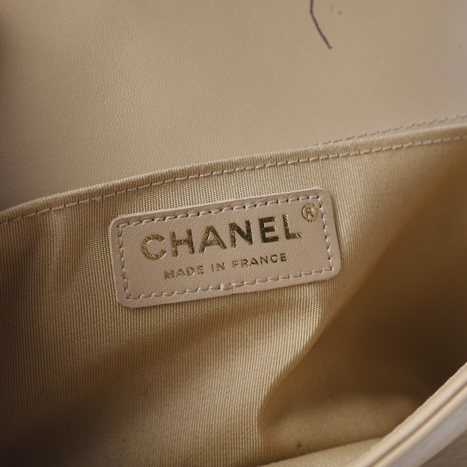 Chanel Lambskin Quilted Medium Boy Flap Beige 8 of 10