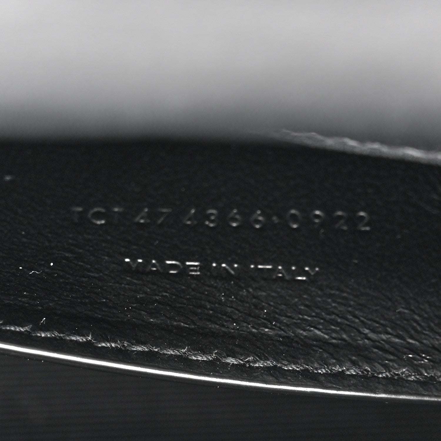 Saint Laurent Patent Textured Striped Small Classic Monogram Kate Tassel Satchel Black 7 of 10