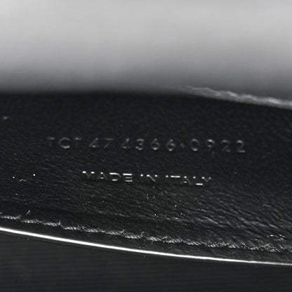 Saint Laurent Patent Textured Striped Small Classic Monogram Kate Tassel Satchel Black 7 of 10