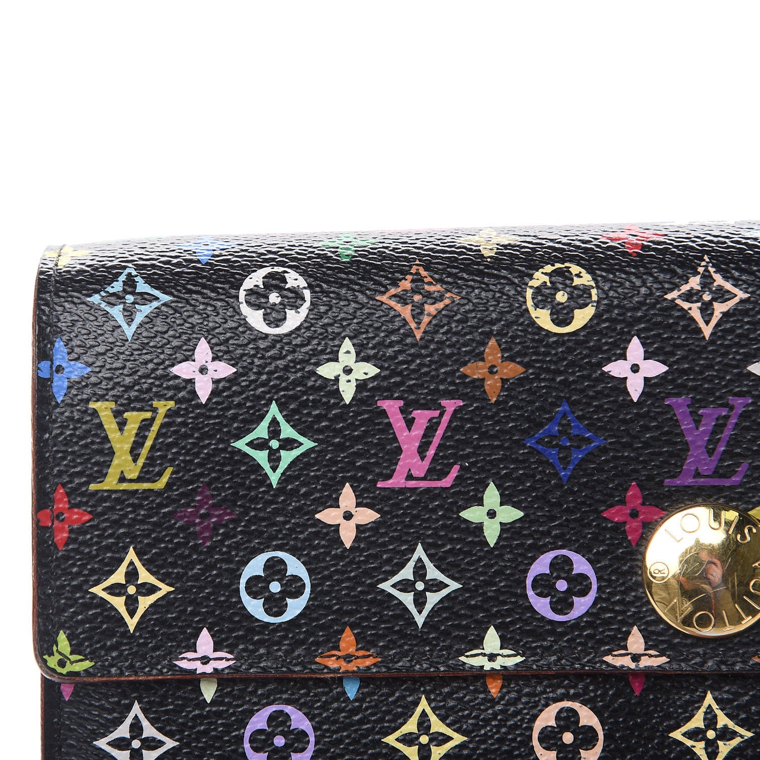 Louis Vuitton Monogram Multicolor Sarah Wallet Black Violet 13 of 16