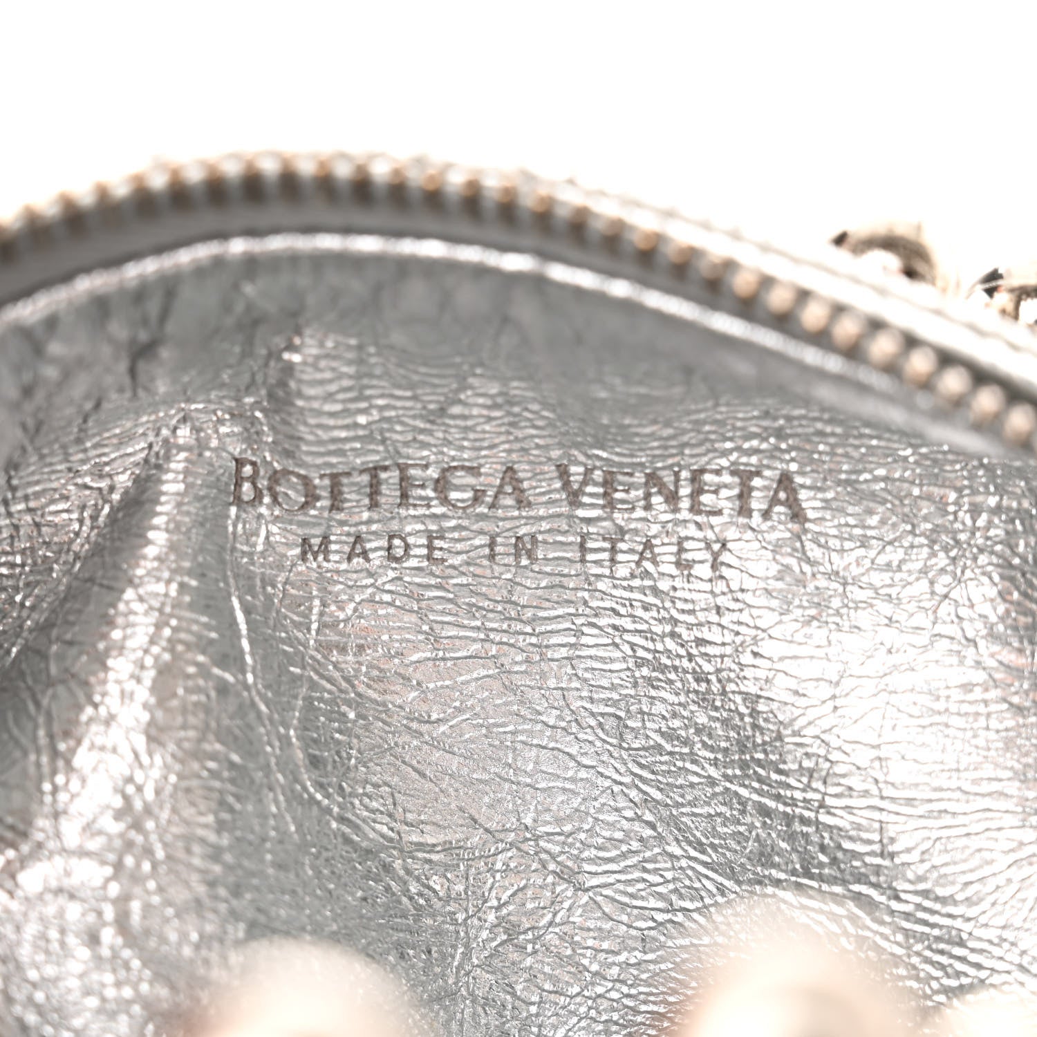 Bottega Veneta Metallic Nappa Studded Intrecciato Mini Jodie Silver 6 of 10