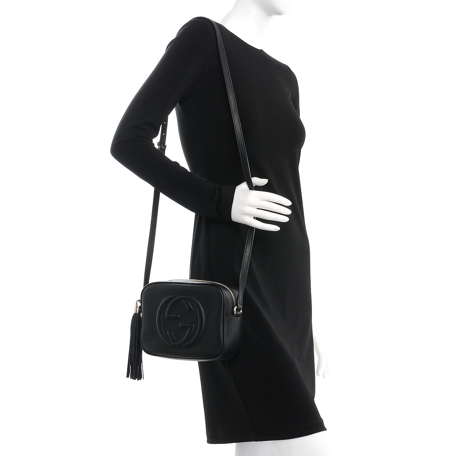 Gucci Pebbled Calfskin Small Soho Disco Bag Black 2 of 8